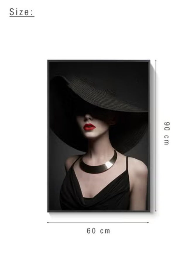 Merry Moments فن الجدران المعماري الحديث بأسلوب مينيماليست للطباعة على قماش فني للصور من أجل ديكور المنزل والمكتب وغرفة المعيشة وفندق البوتيك بإطار أسود 60x90 سم - Image 2